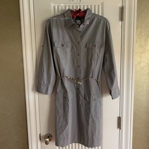 NWT J. Crew 3/4 Sleeve Button=up Dress Large